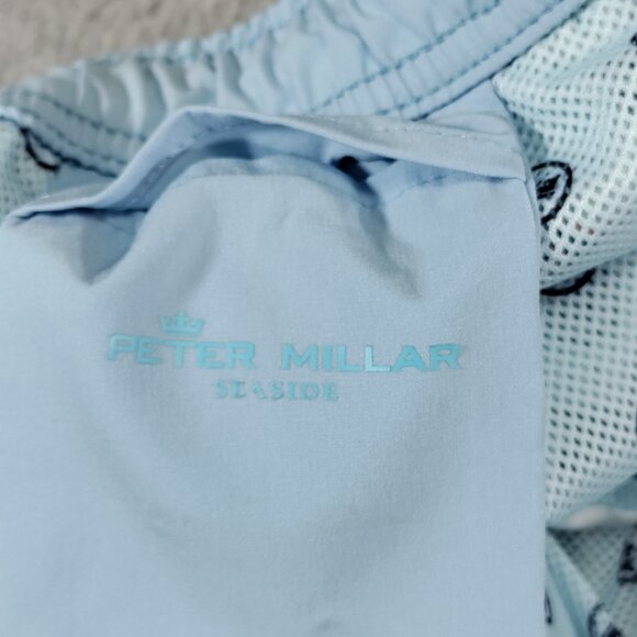 Peter Millar Swim Trunks Mens Large Seaside Flamingo Frontier Quick-Dry Liner - Picture 5 of 8